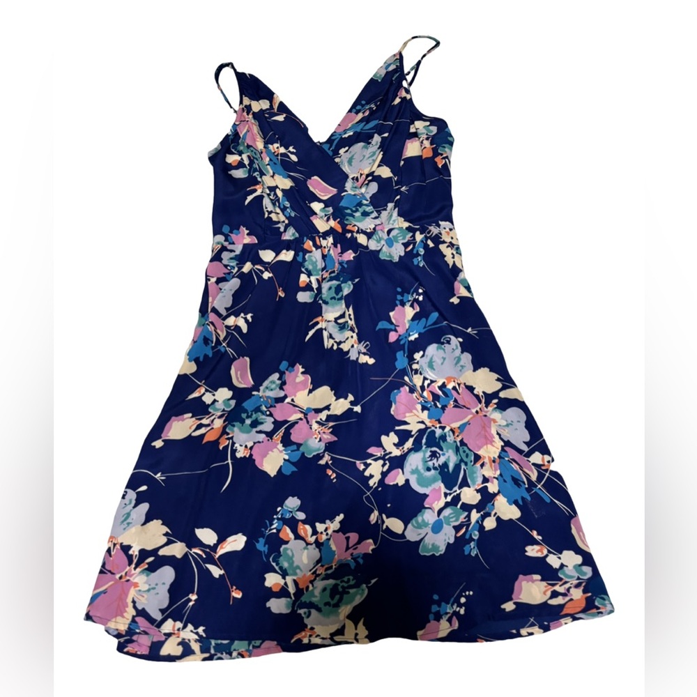 Yumi Kim Blue Floral Silk dress size XS